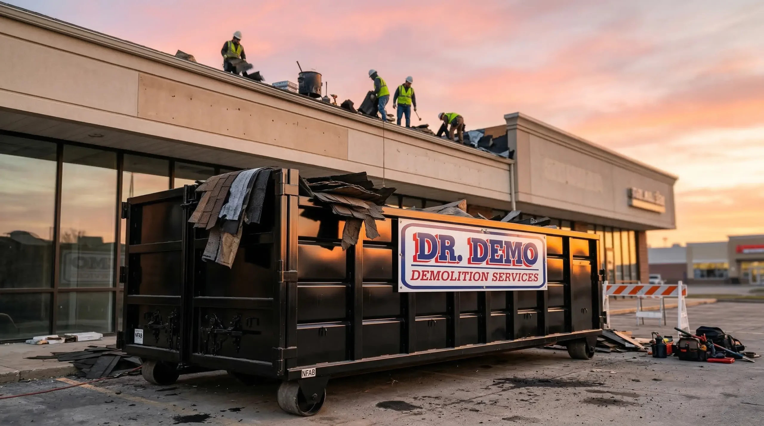 Dr Demo Dumpsters demolition and dumpster rental job site in La Mesa California