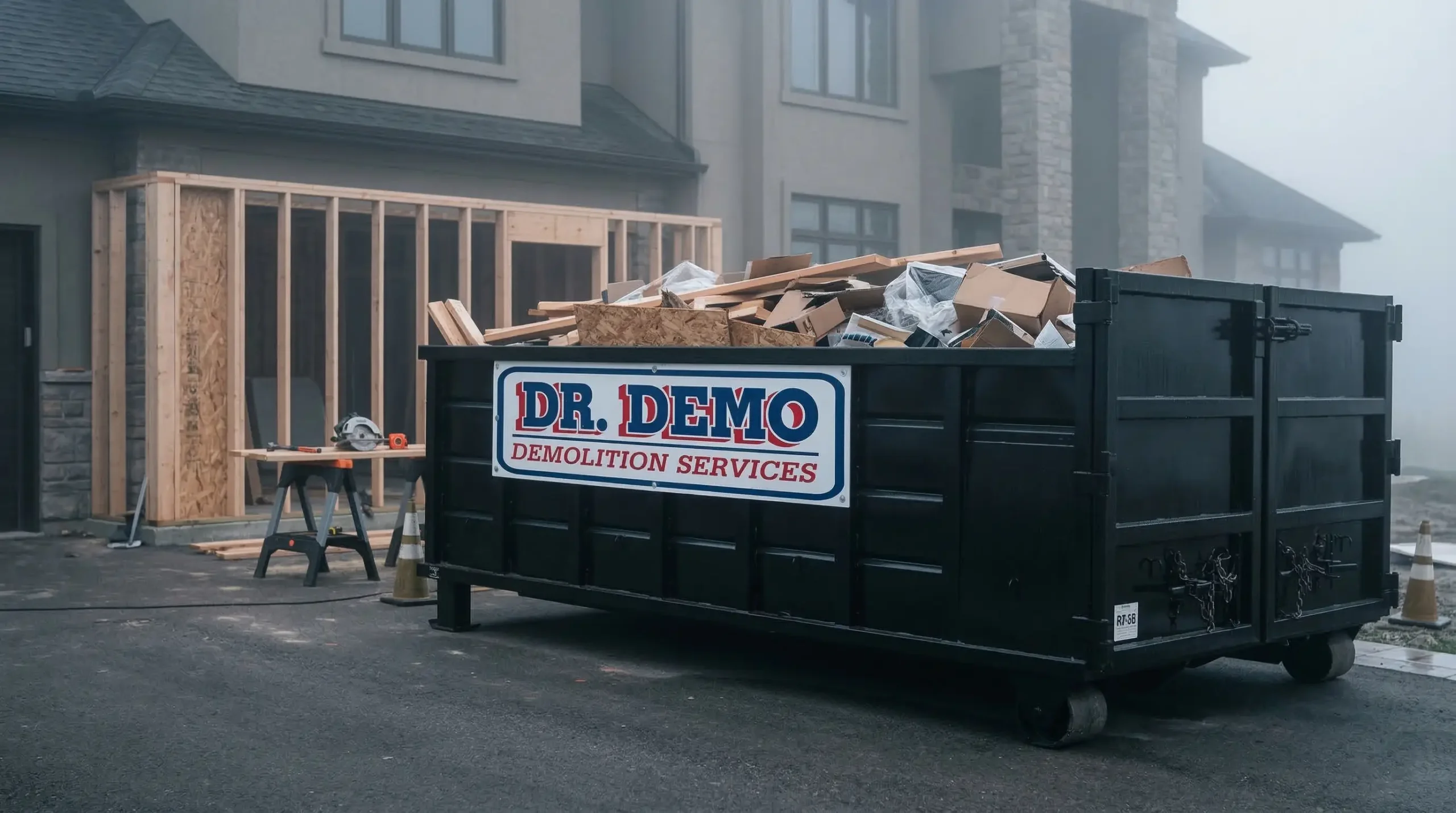 Dr Demo Dumpsters demolition and dumpster rental job site in Imperial Beach California