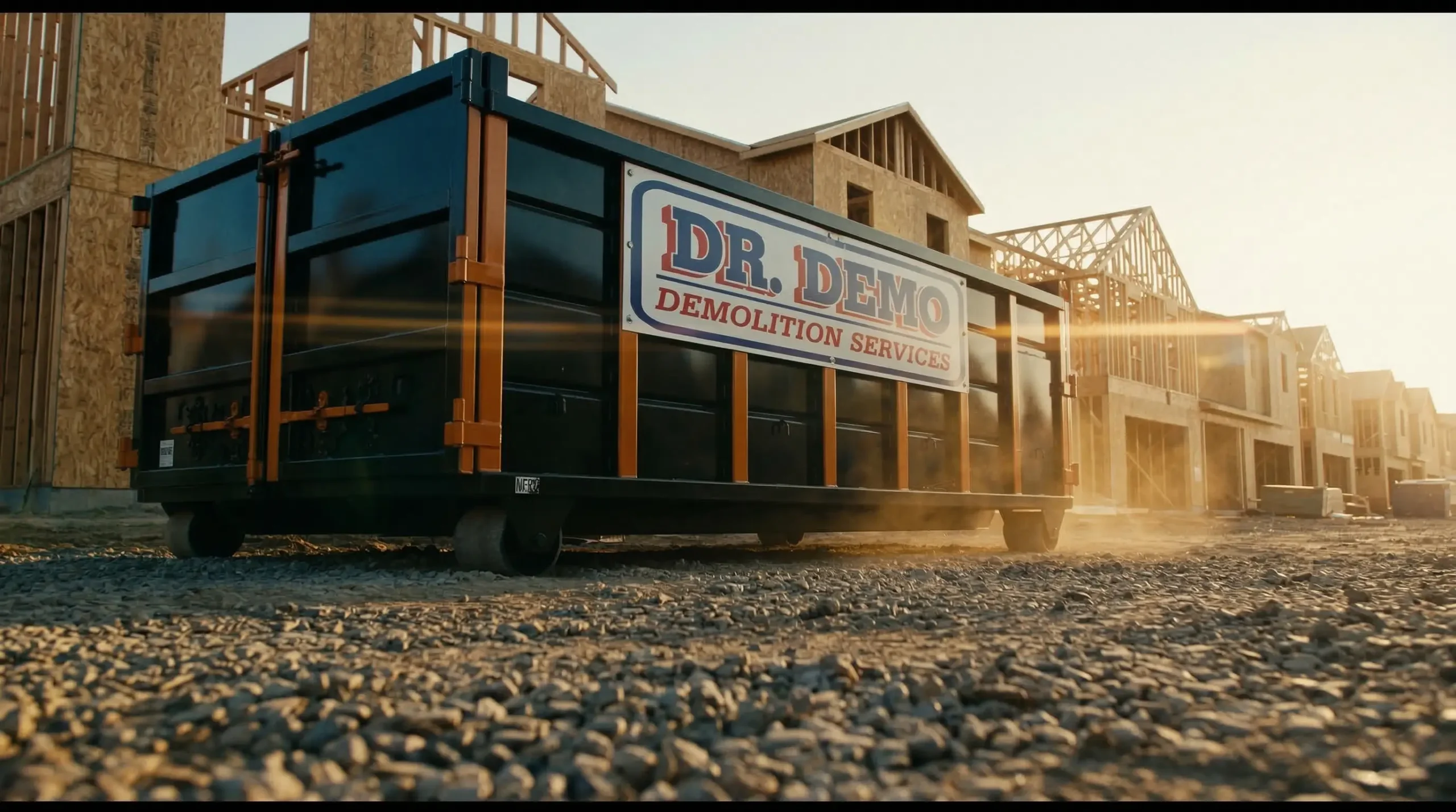 Dr Demo Dumpsters demolition and dumpster rental job site in Chula Vista California